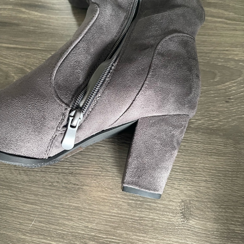 Dream Pairs Grey Mid-Thigh Boots - Picture 8 of 12